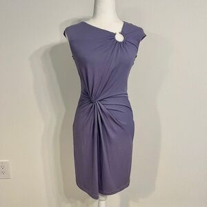 Michael Kors Collection Purple Sleeveless  Sheath Dress w/ Keyhole - NEW